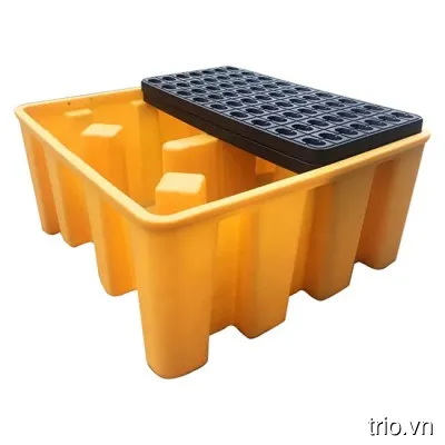 Pallet chống tràn có thể xếp chồng được không?