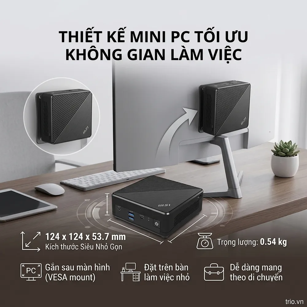 Mini PC MSI Cubi N ADL-235XVN Intel N100 (9S6-B0A911-235)